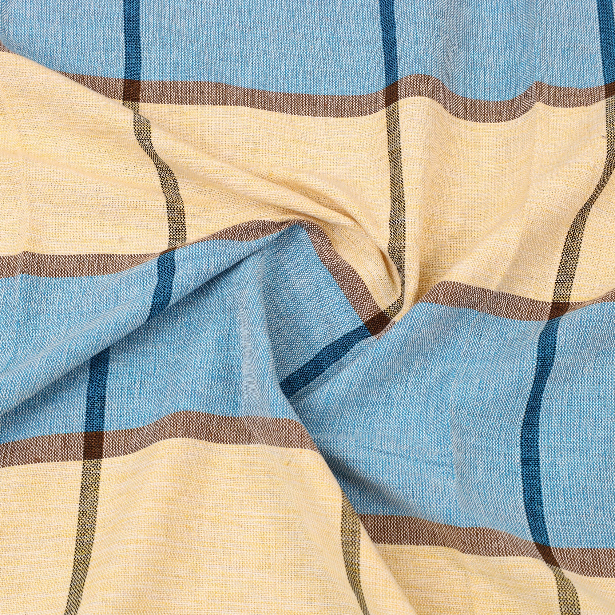 Multicolor - cotton single handloom bed cover (90 x 60 in)