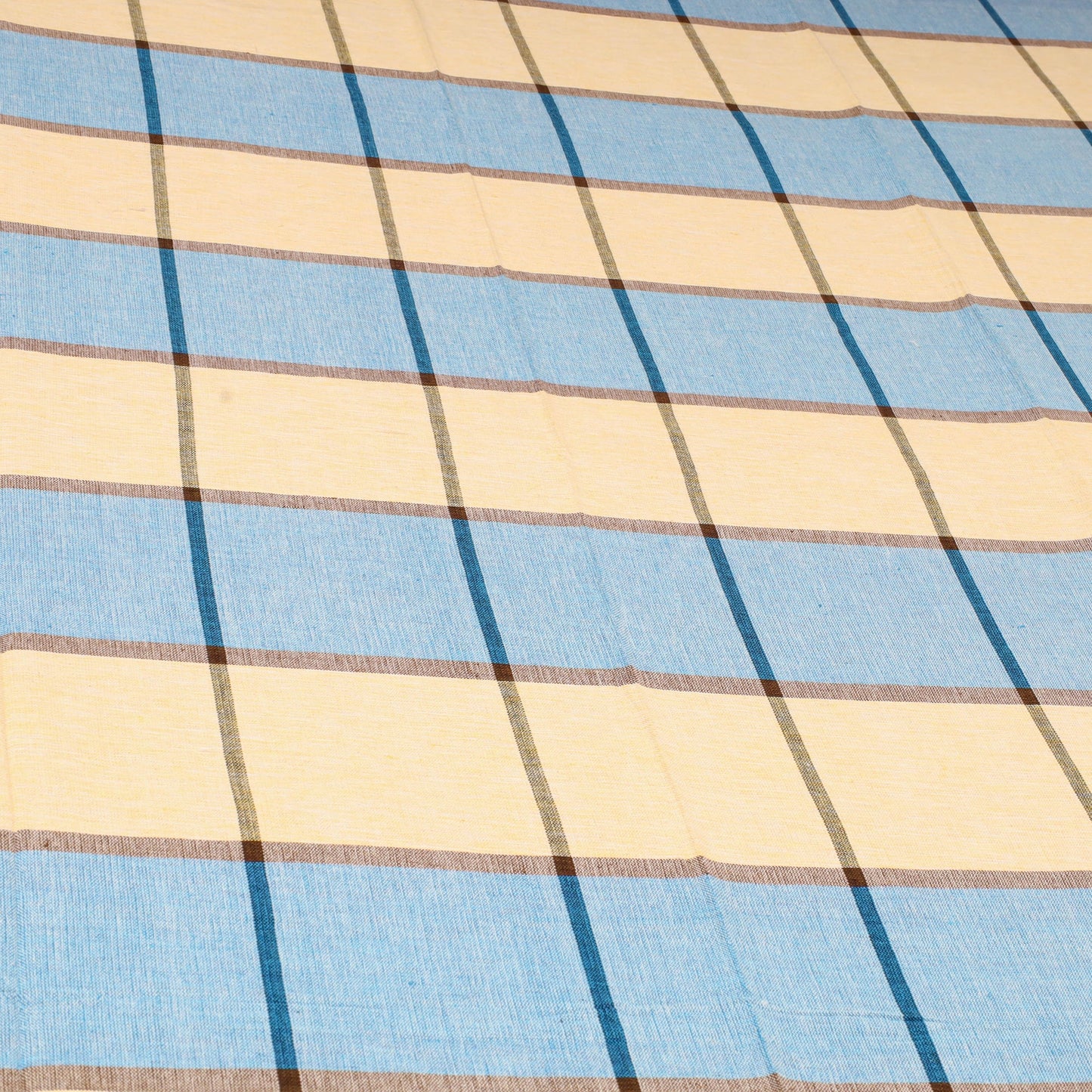 Multicolor - cotton single handloom bed cover (90 x 60 in)