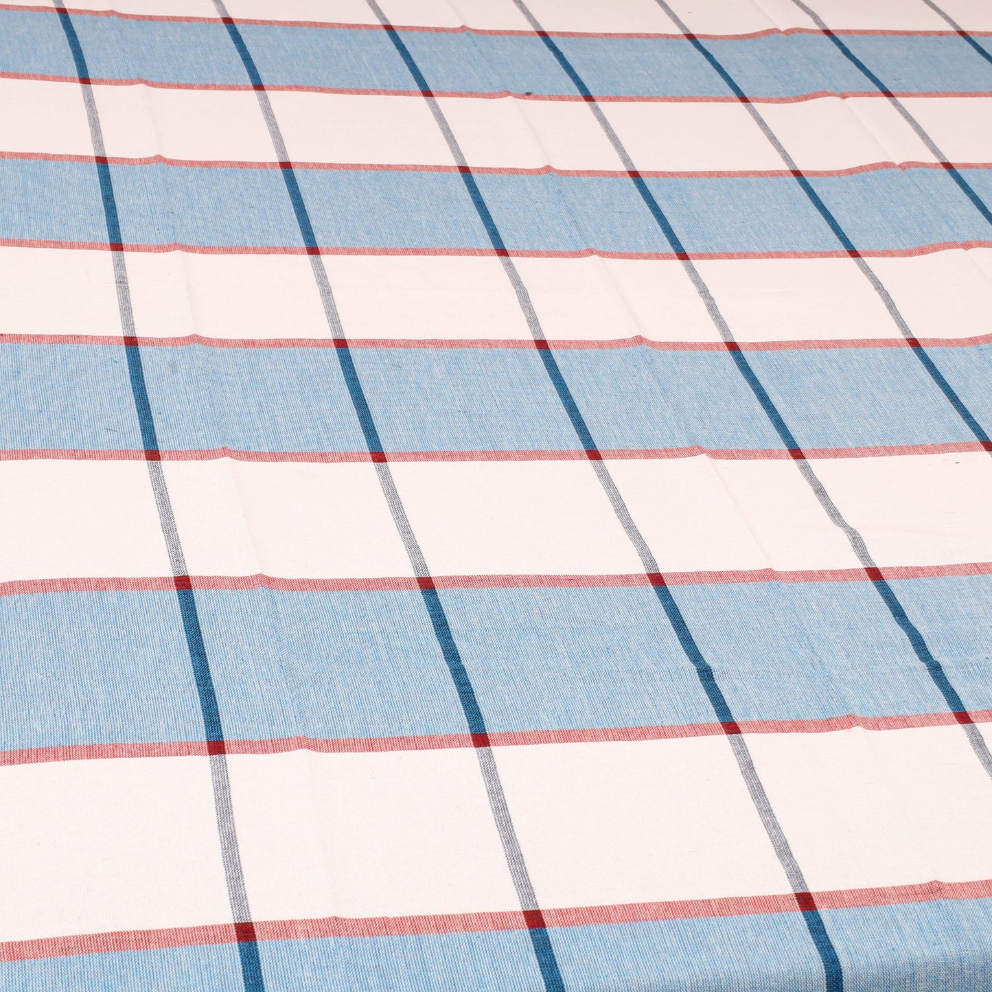 Multicolor - cotton single handloom bed cover (90 x 60 in)