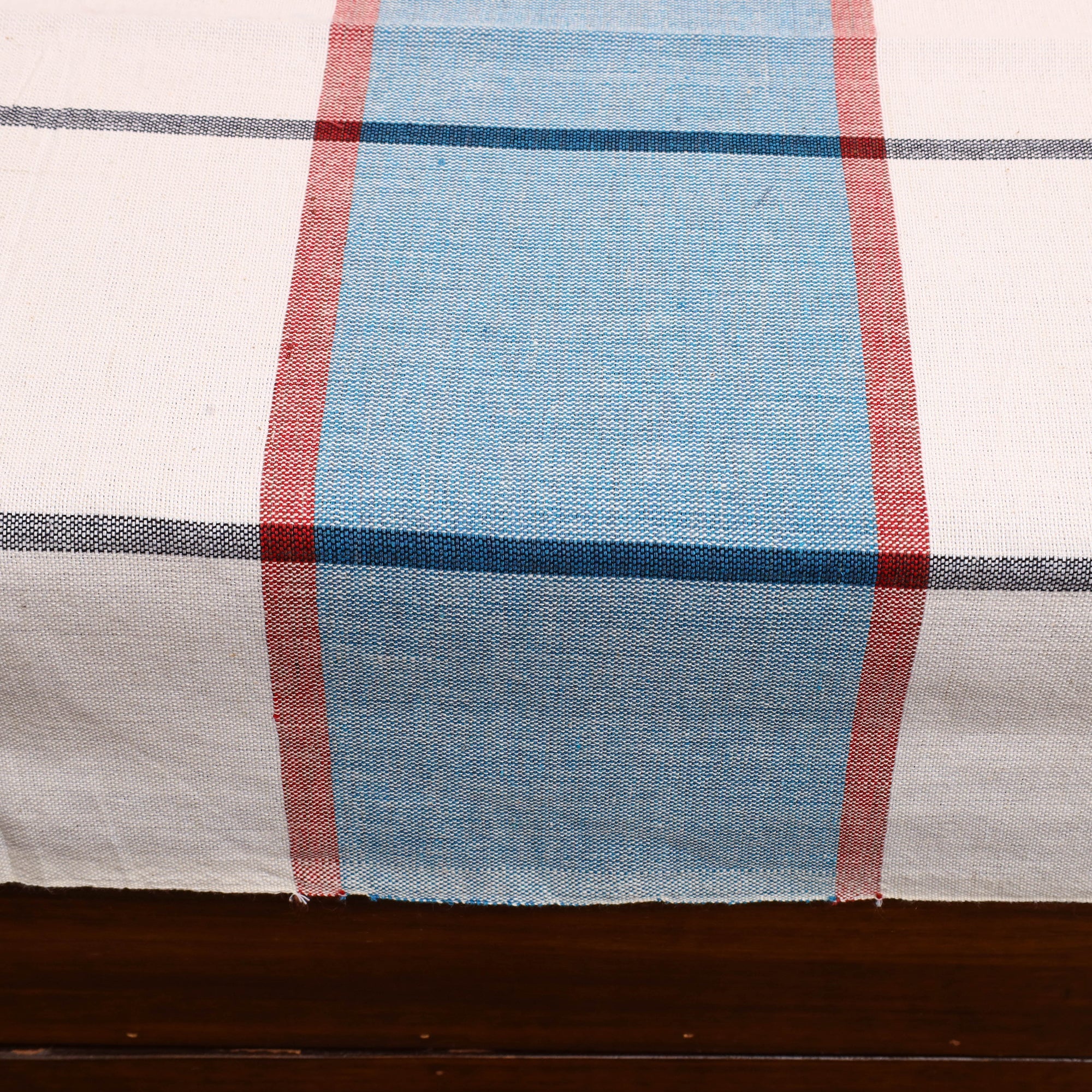Multicolor - cotton single handloom bed cover (90 x 60 in)