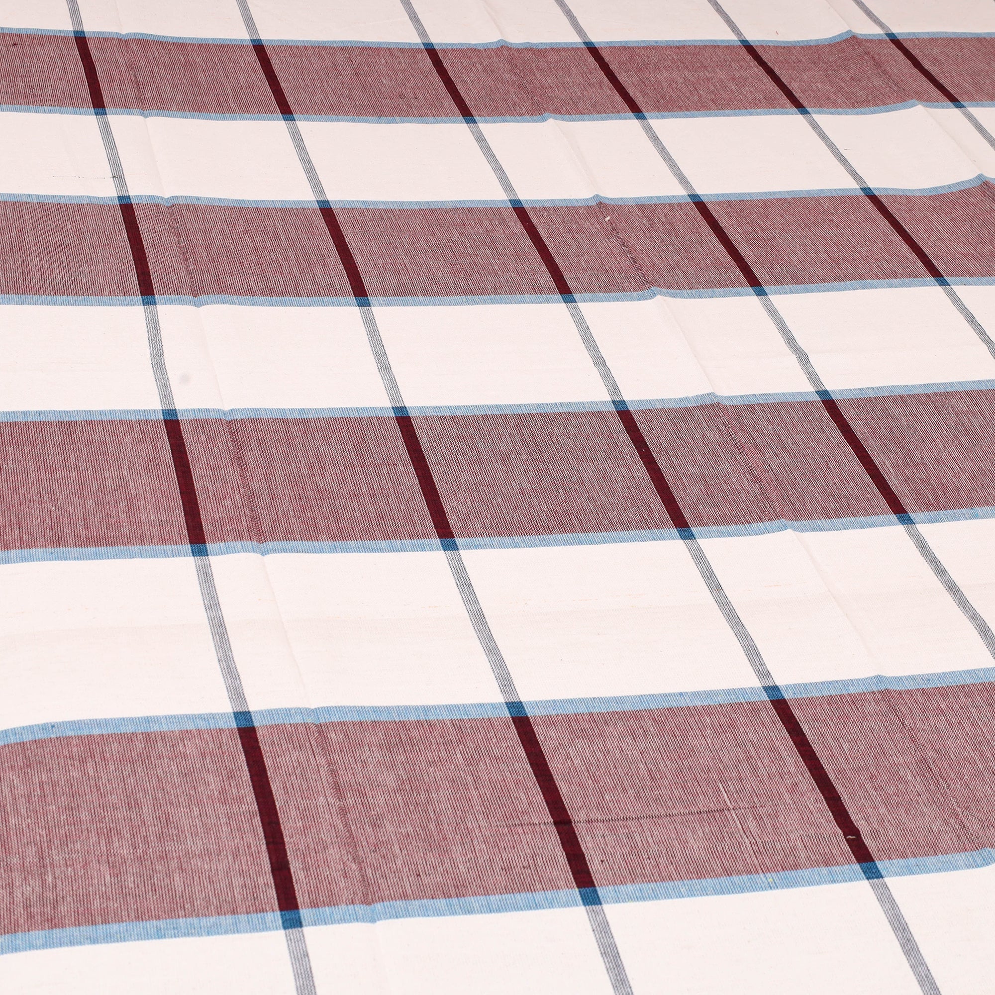 Multicolor - cotton single handloom bed cover (90 x 60 in)