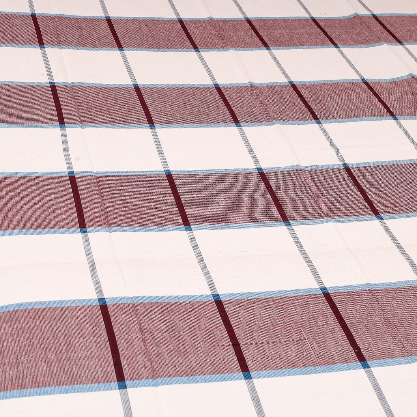 Multicolor - cotton single handloom bed cover (90 x 60 in)