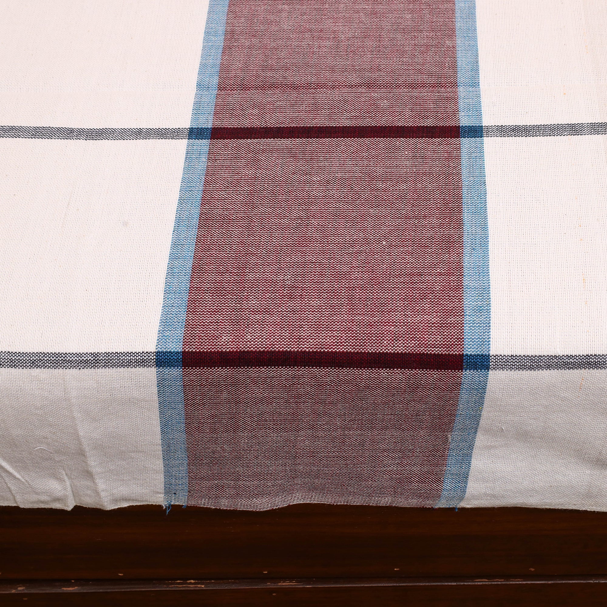 Multicolor - cotton single handloom bed cover (90 x 60 in)