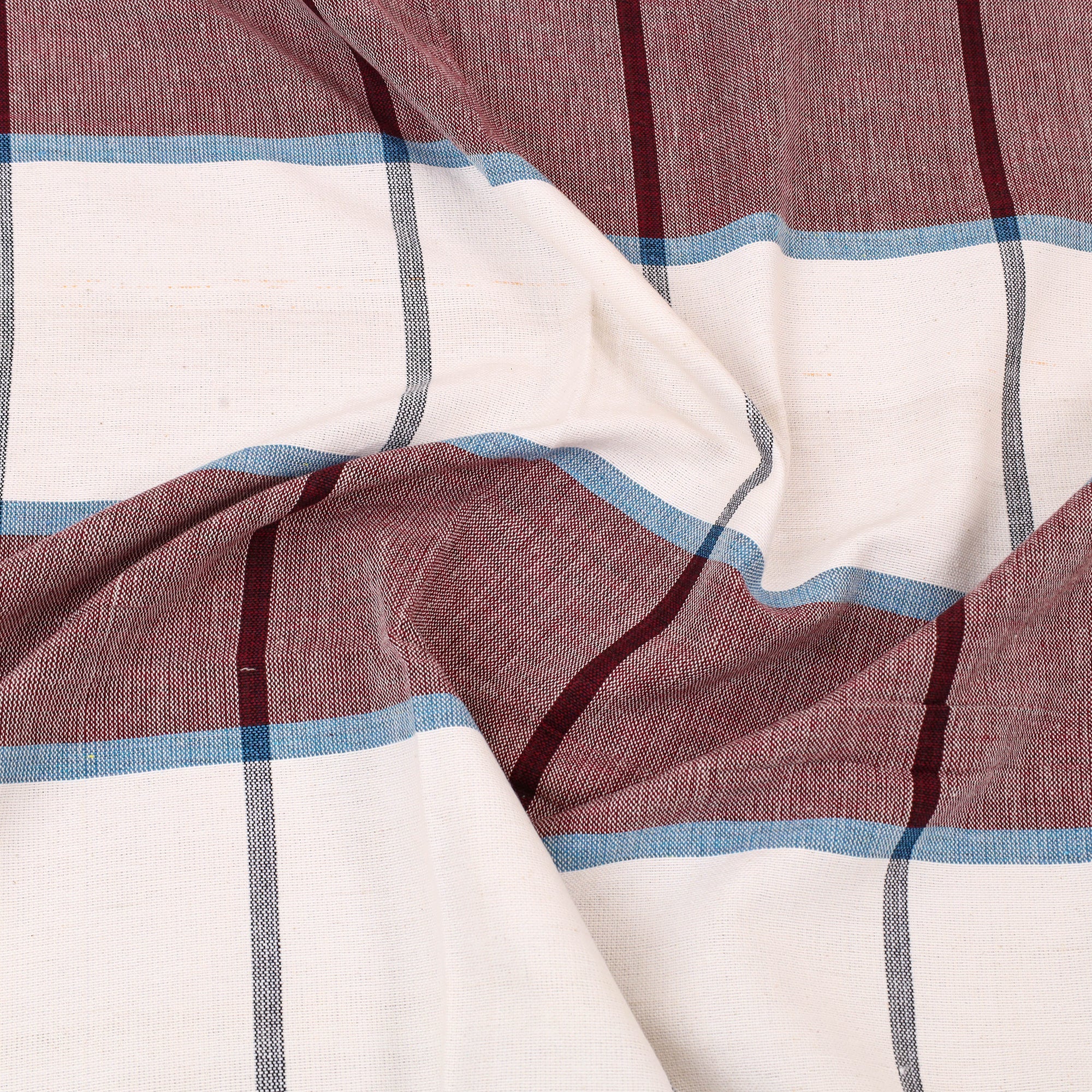 Multicolor - cotton single handloom bed cover (90 x 60 in)