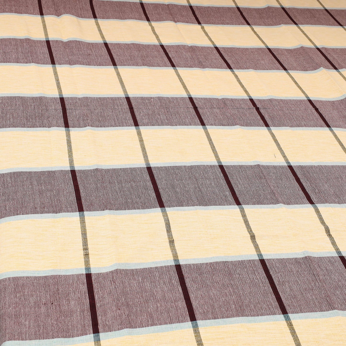 Multicolor - cotton single handloom bed cover (90 x 60 in)