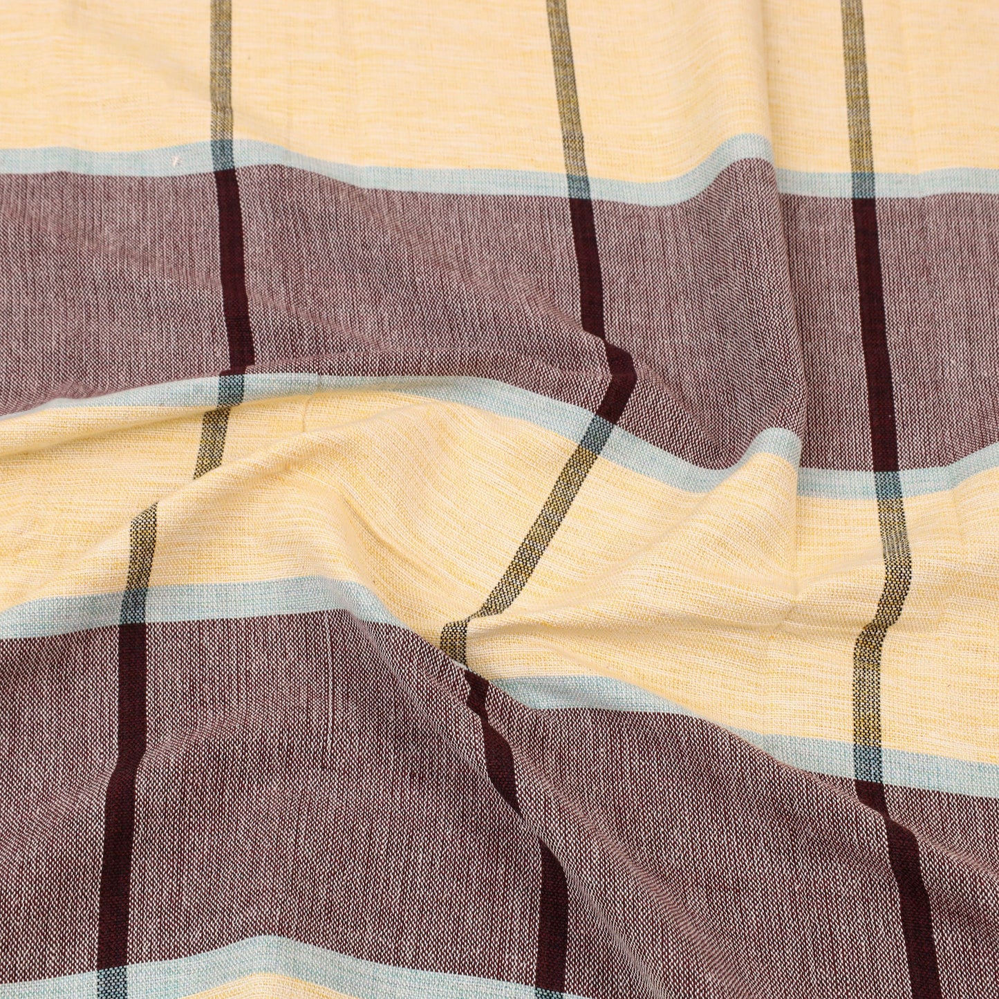 Multicolor - cotton single handloom bed cover (90 x 60 in)