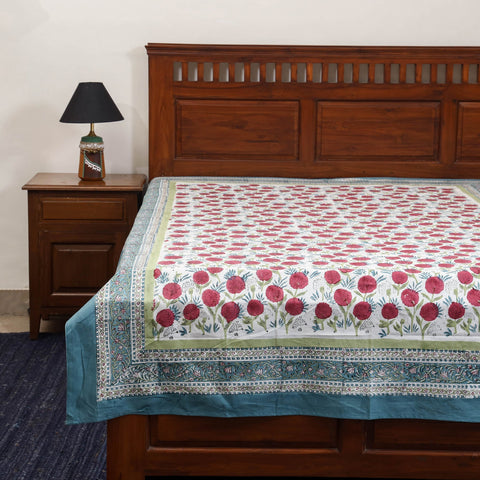 Cotton single sanganeri bed sheet (90 x 60 in) 33