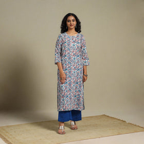 Multicolor - cotton straight sanganeri kurta 08 - s