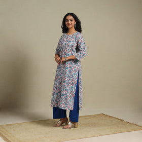 Multicolor - cotton straight sanganeri kurta 08 - s