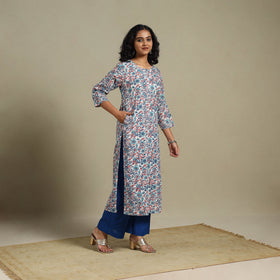 Multicolor - cotton straight sanganeri kurta 08 - s