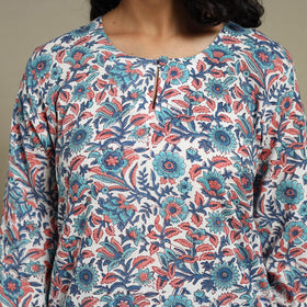 Multicolor - cotton straight sanganeri kurta 08 - s