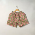 Multicolor Block Print Cotton Unisex Sanganeri Shorts/Boxer