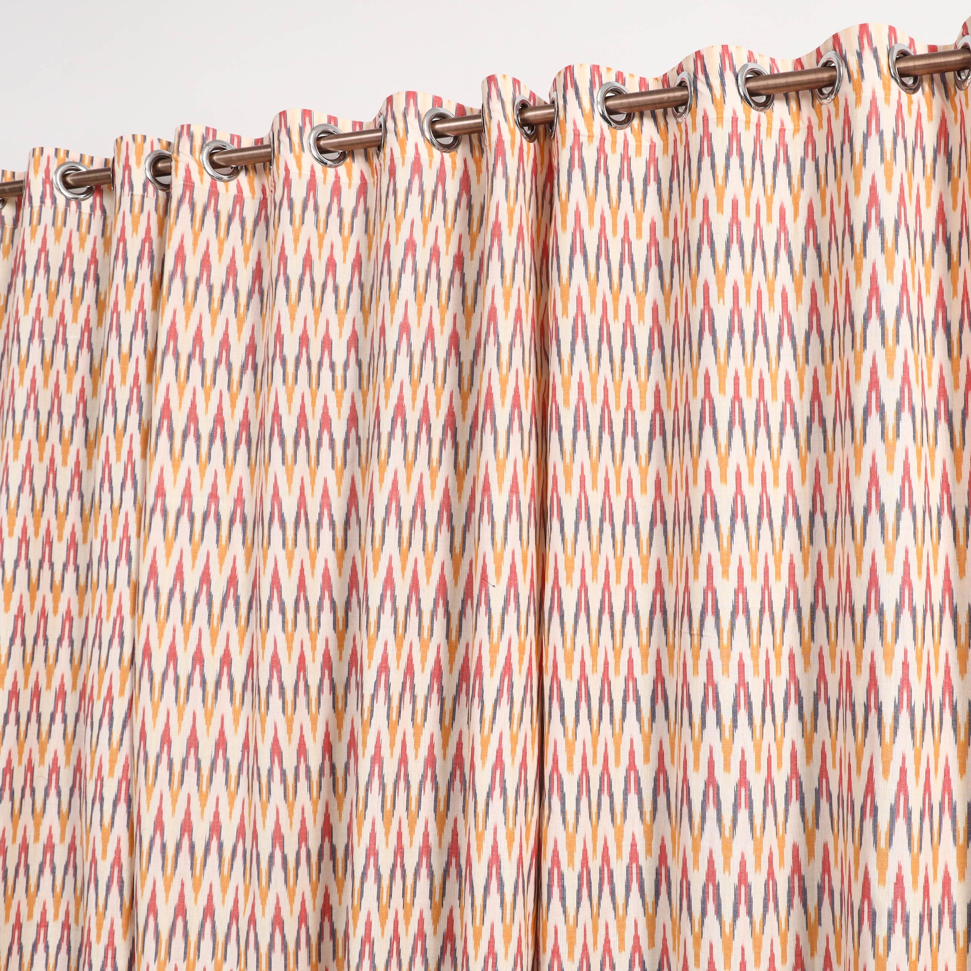Multicolor - cotton window pochampally ikat curtain (5 x 3