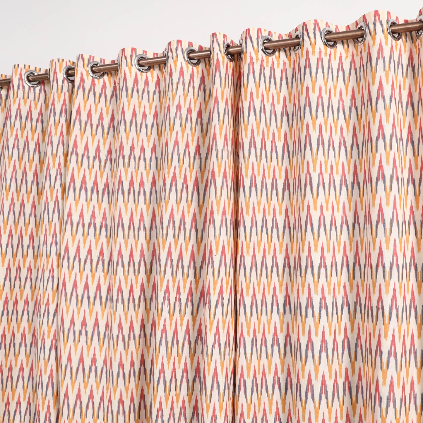 Multicolor - cotton window pochampally ikat curtain (5 x 3