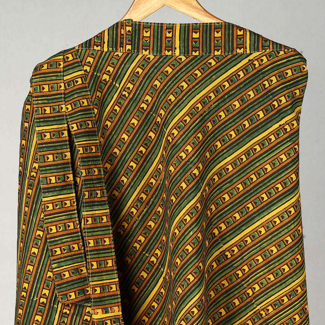 Multicolor - Block Print Cotton Wrap Around Ajrakh Skirt 10