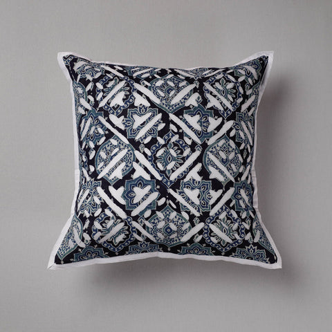 Buy Multicolor Cutwork Cotton Applique Cushion Cover
