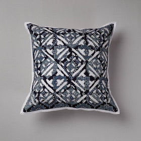 Buy Multicolor Cutwork Cotton Applique Cushion Cover