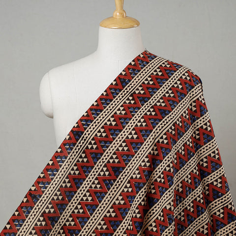 Multicolor Traditional Bagru Dabu Print Fabric from Rajasthan