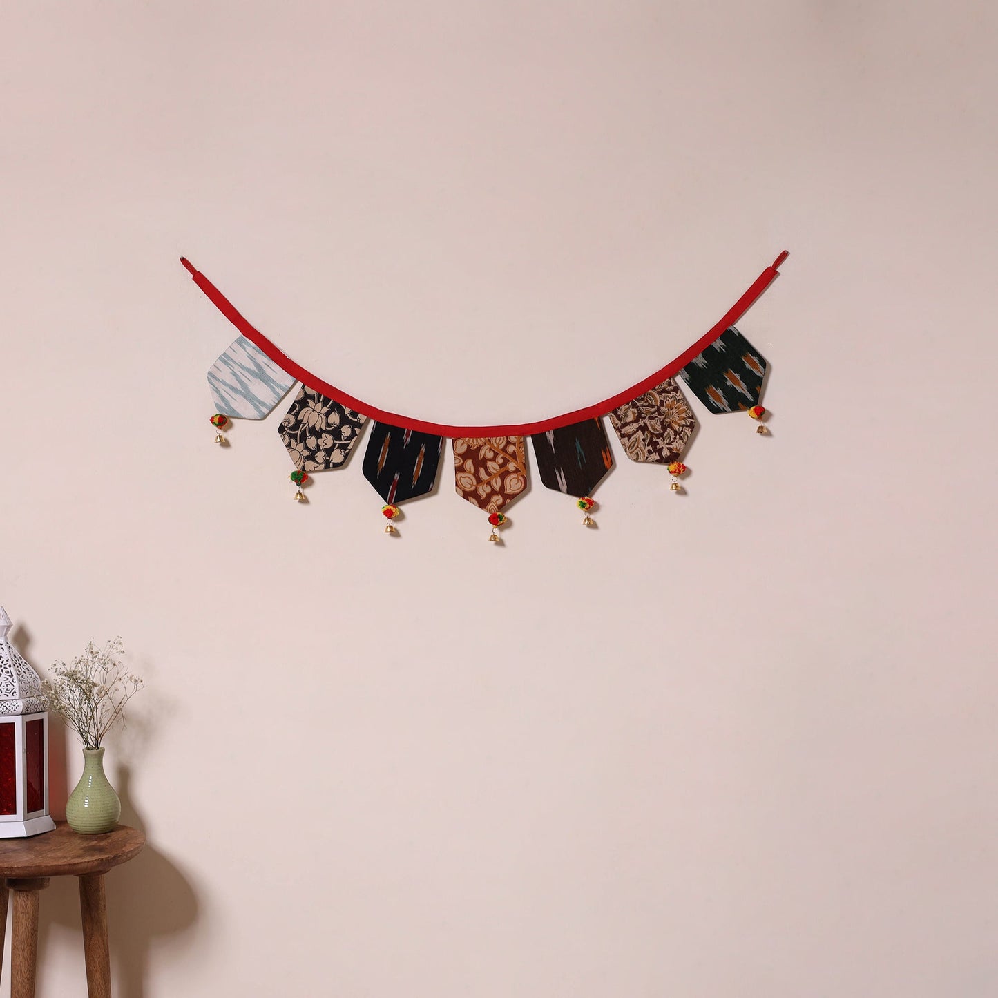 Multicolor - decorative handmade fabric toran 08