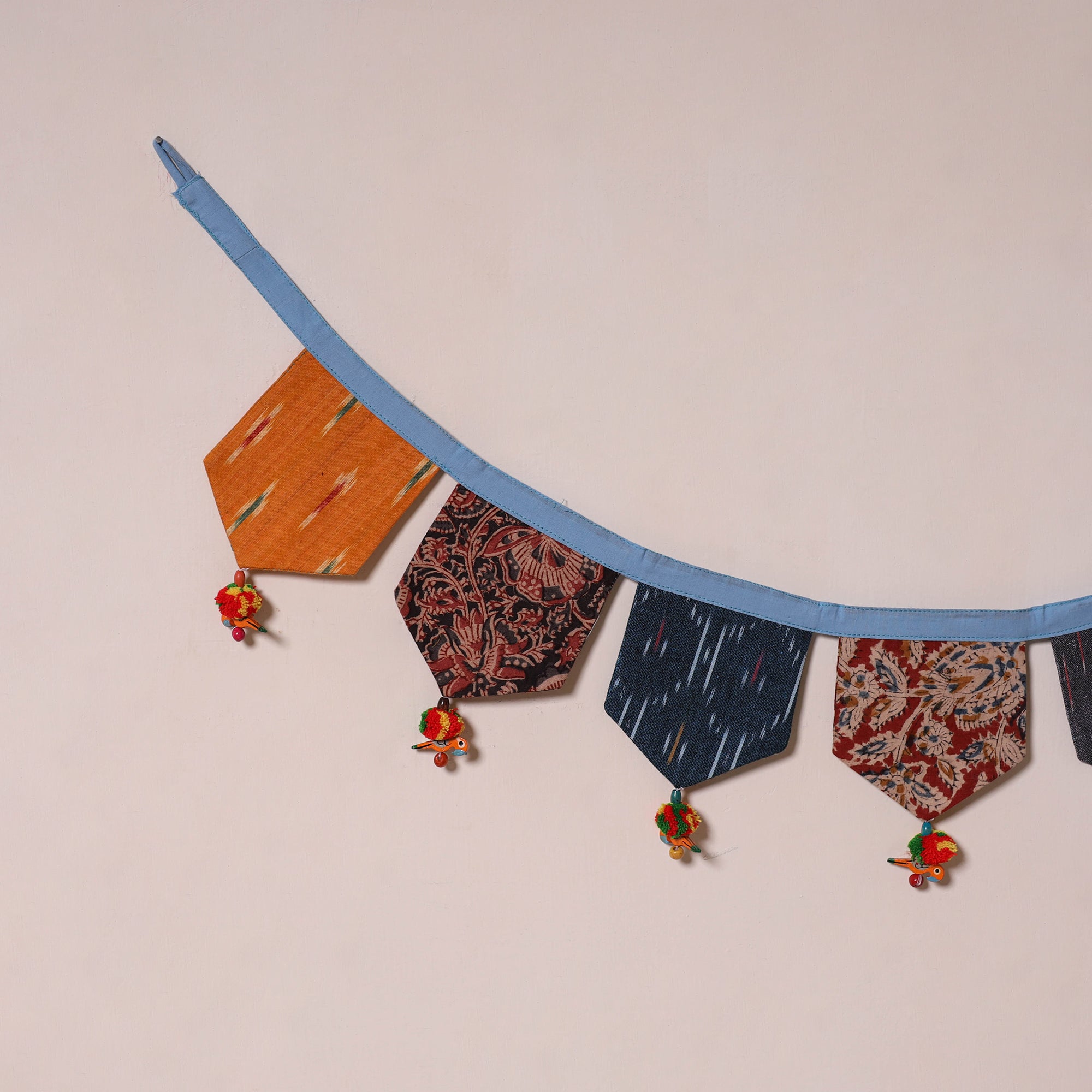 Multicolor - decorative handmade fabric toran 12