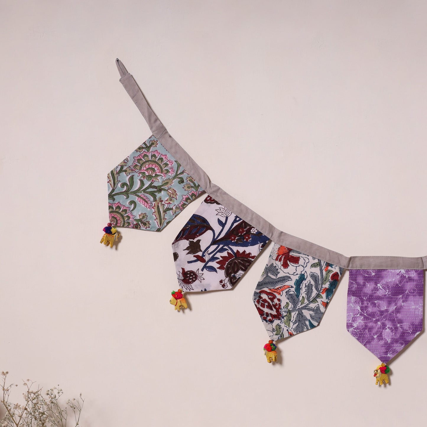 Multicolor - decorative handmade fabric toran 12