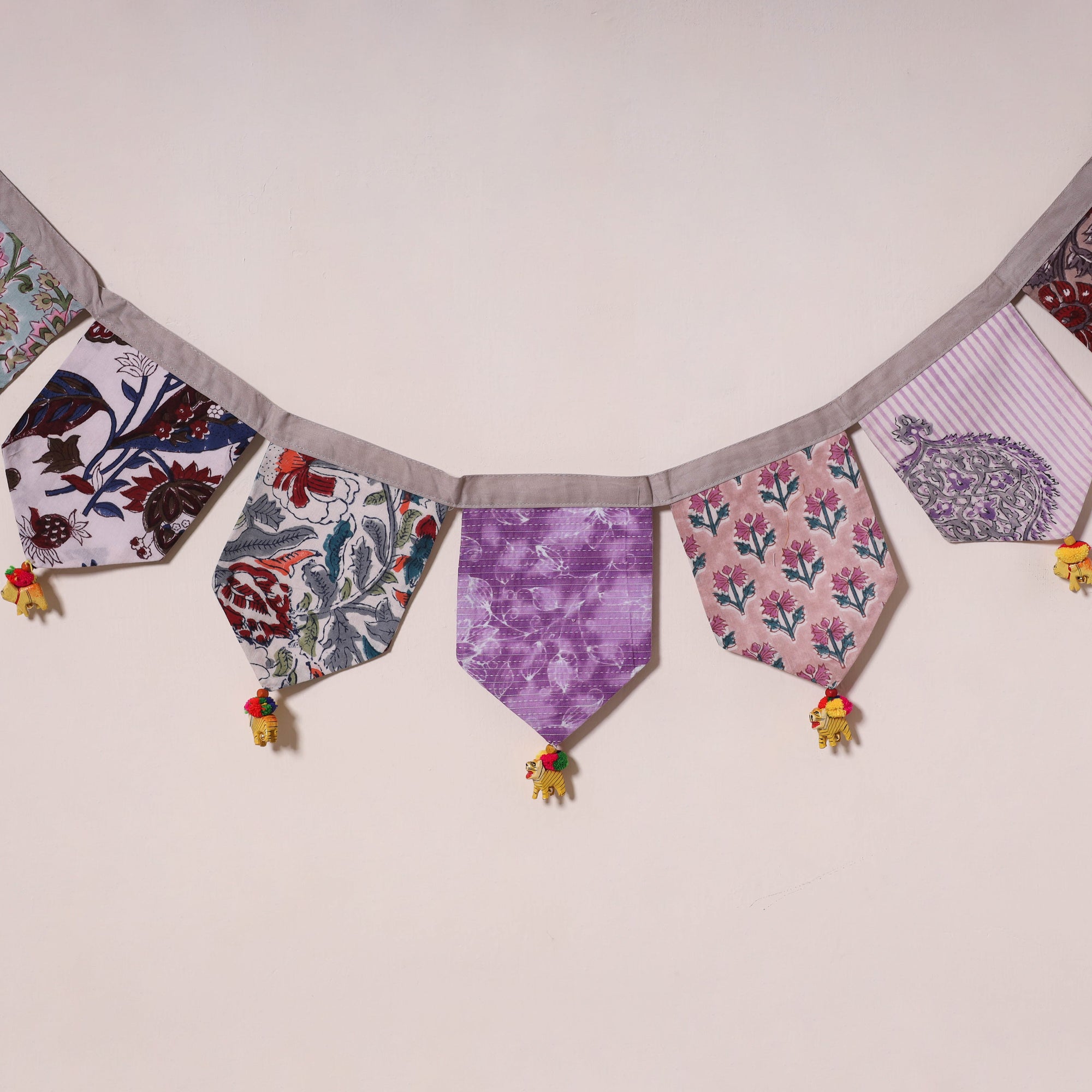 Multicolor - decorative handmade fabric toran 12