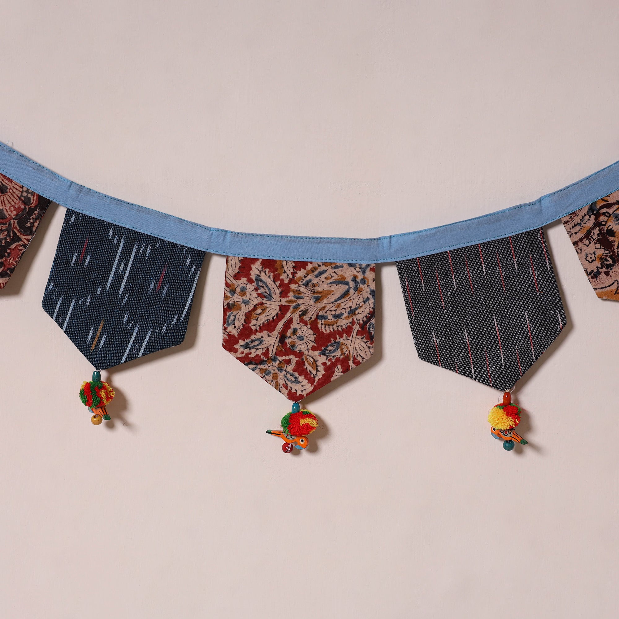 Multicolor - decorative handmade fabric toran 12