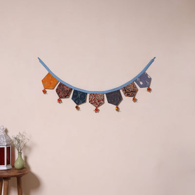 Multicolor - decorative handmade fabric toran 12