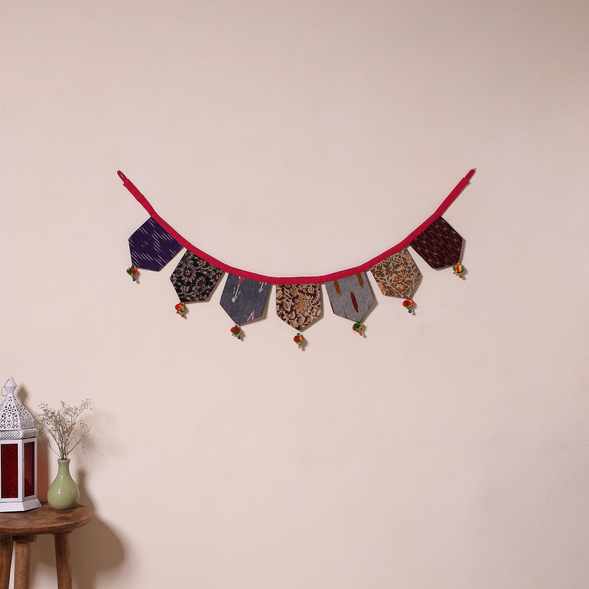 Multicolor - decorative handmade fabric toran 13