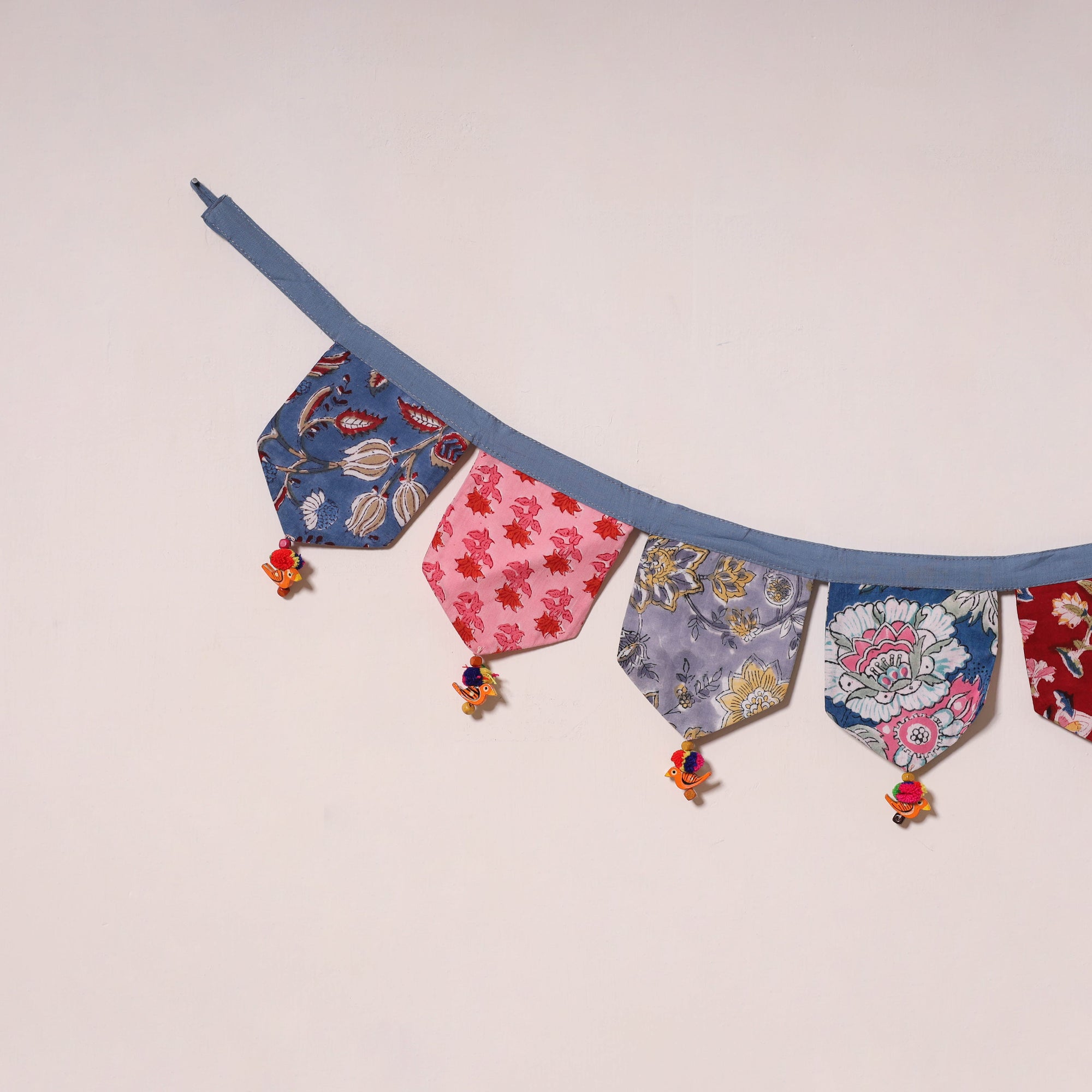 Multicolor - decorative handmade fabric toran 13