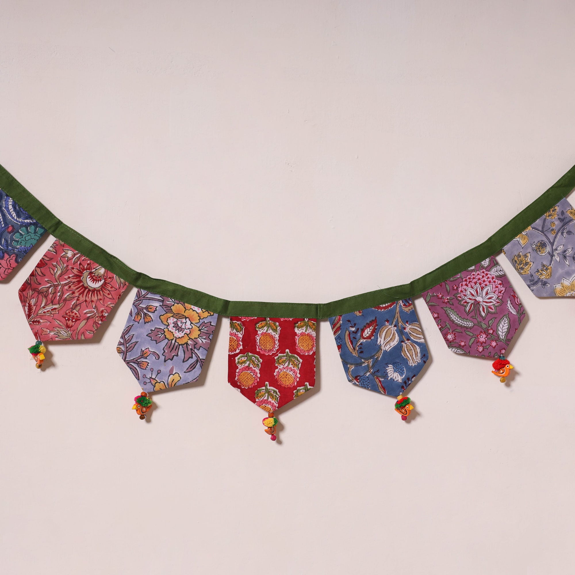 Multicolor - decorative handmade fabric toran 14