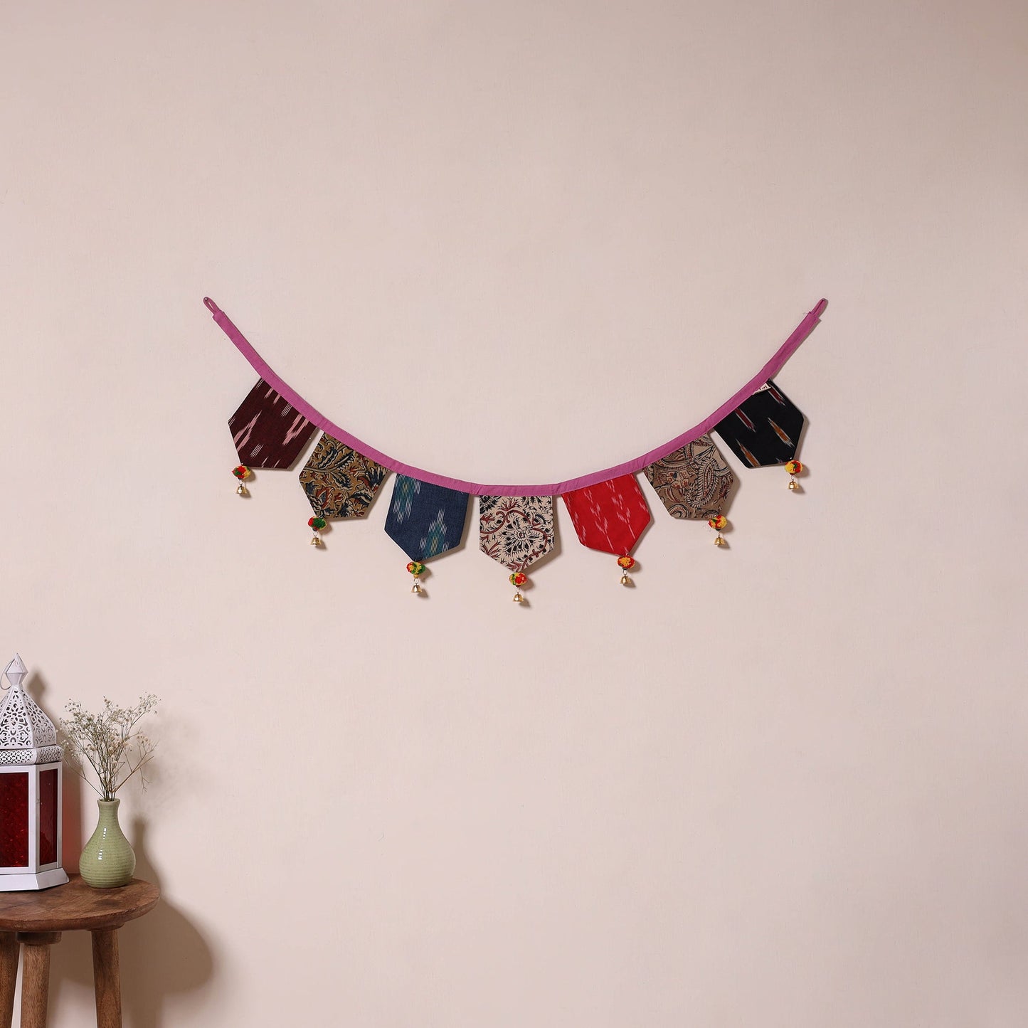 Multicolor - decorative handmade fabric toran 14