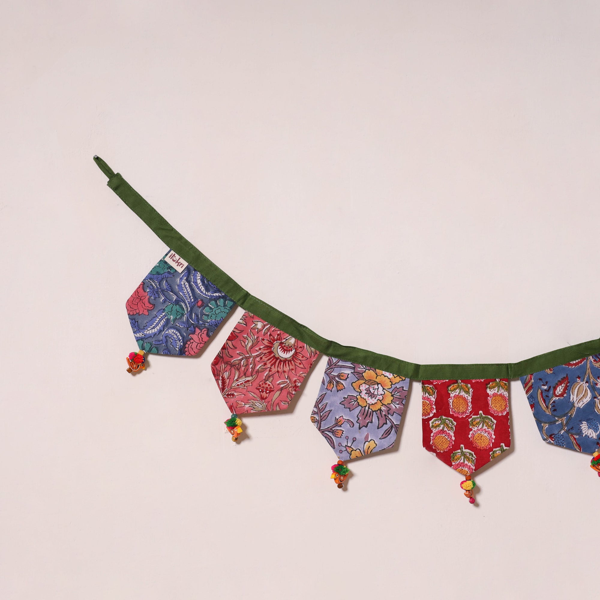 Multicolor - decorative handmade fabric toran 14