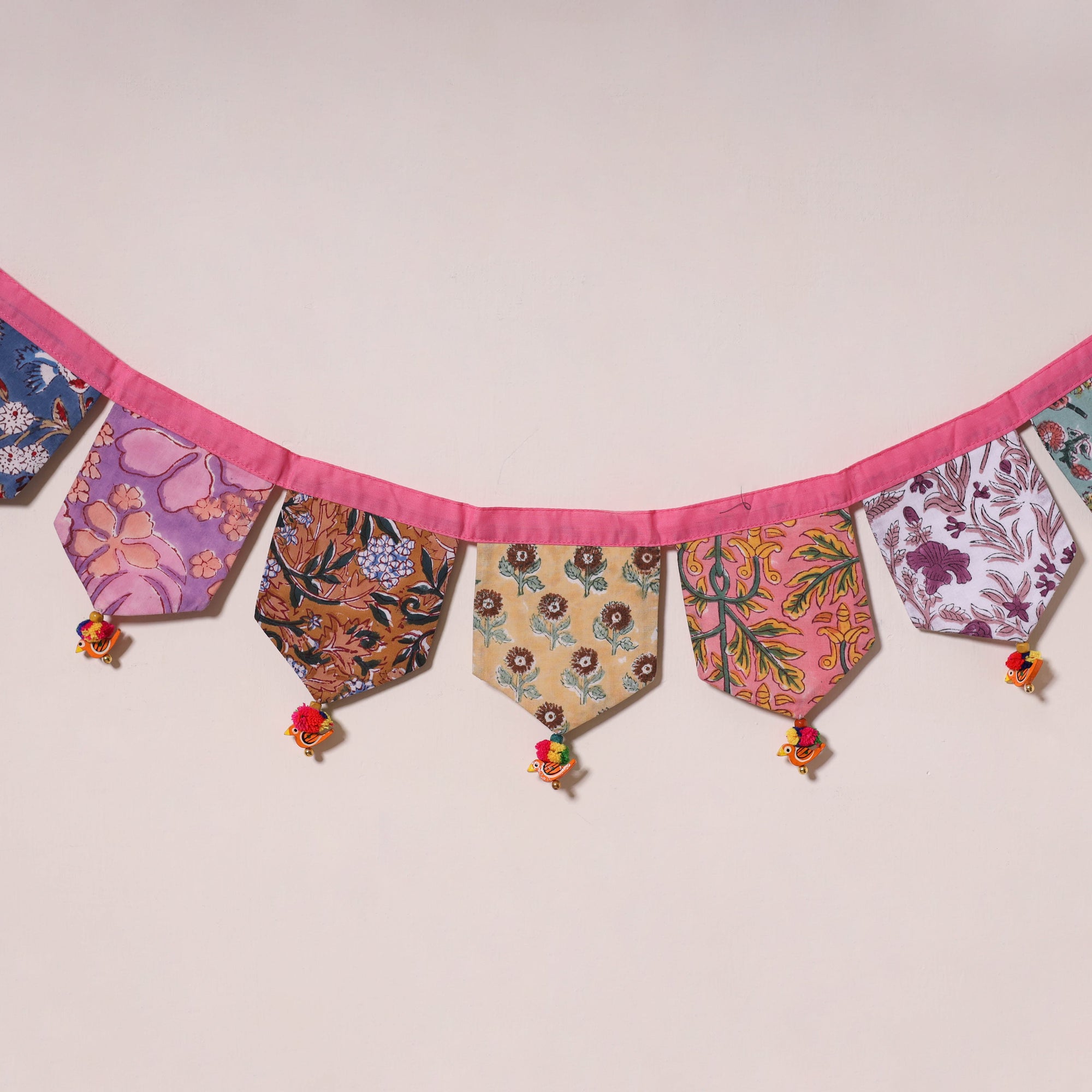 Multicolor - decorative handmade fabric toran 16