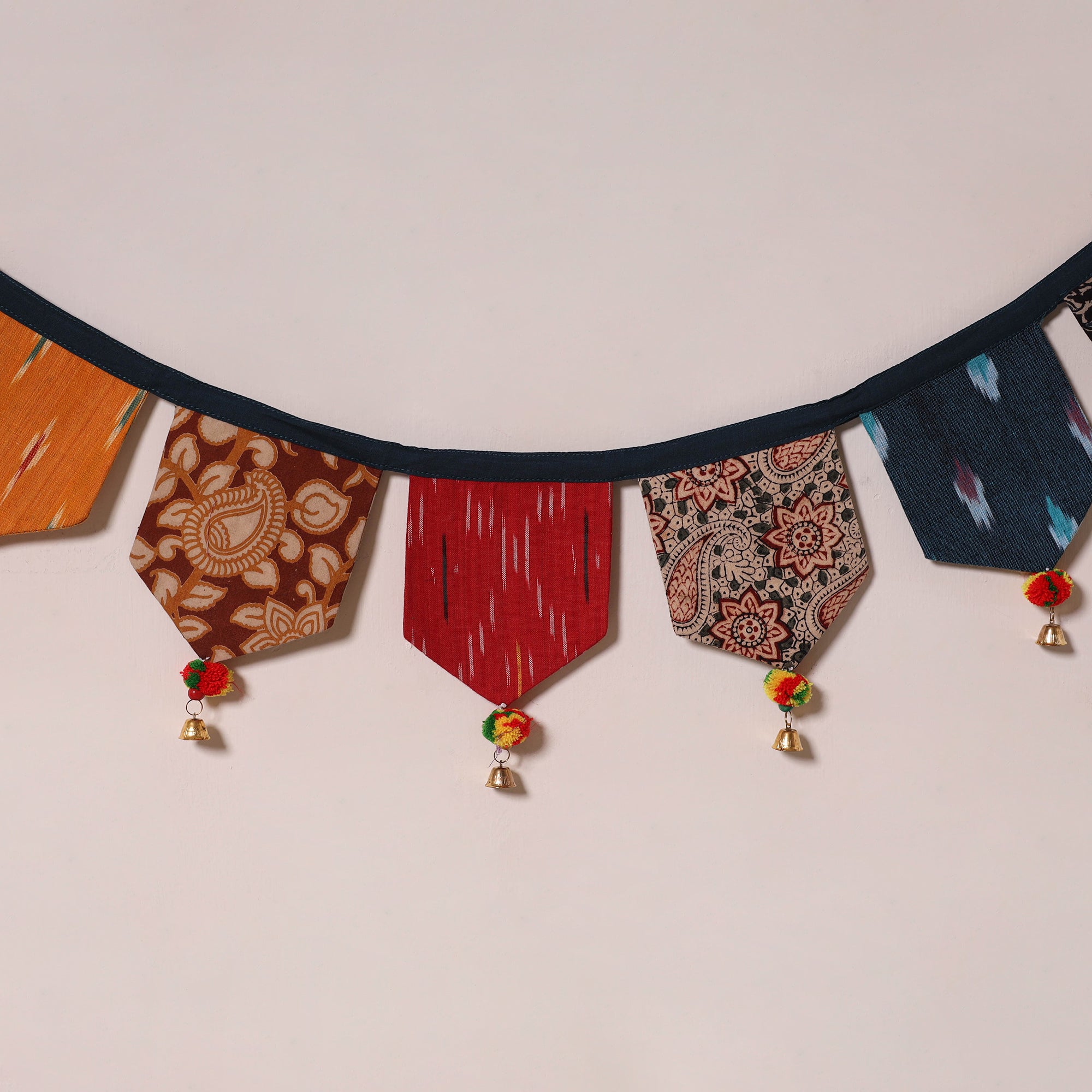 Multicolor - decorative handmade fabric toran 16