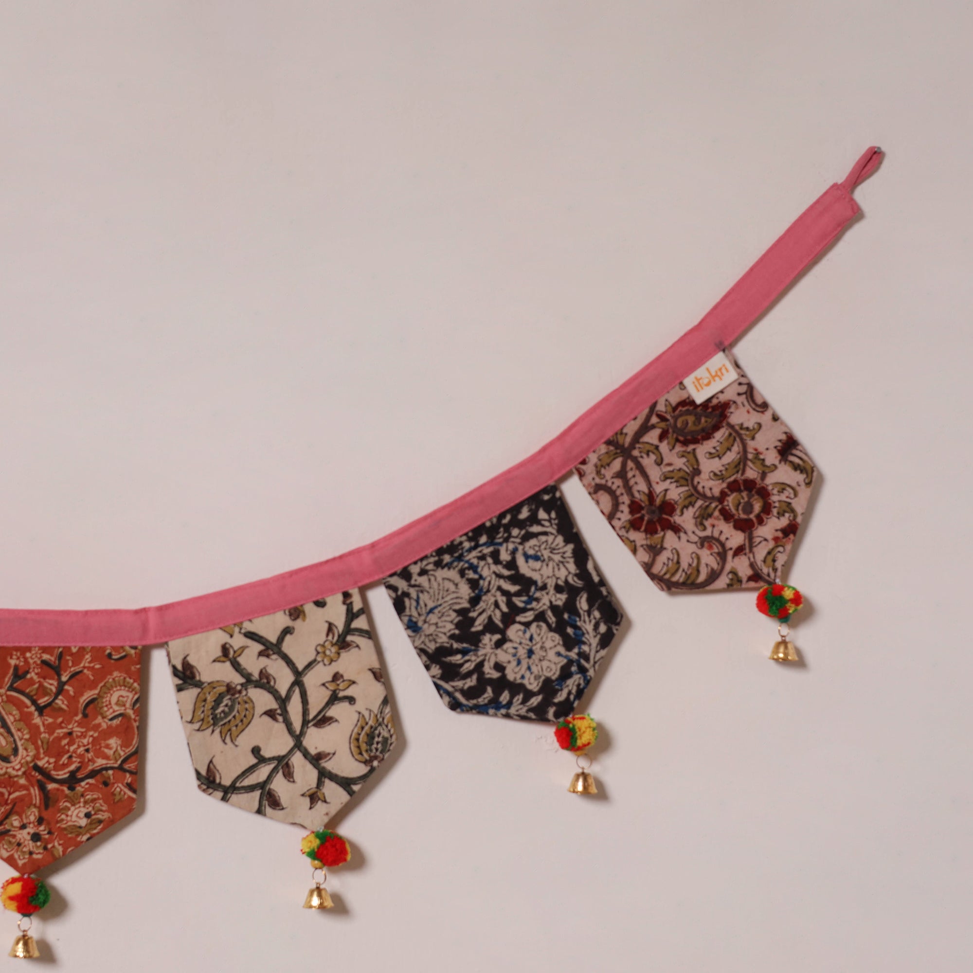 Multicolor - decorative handmade fabric toran 17