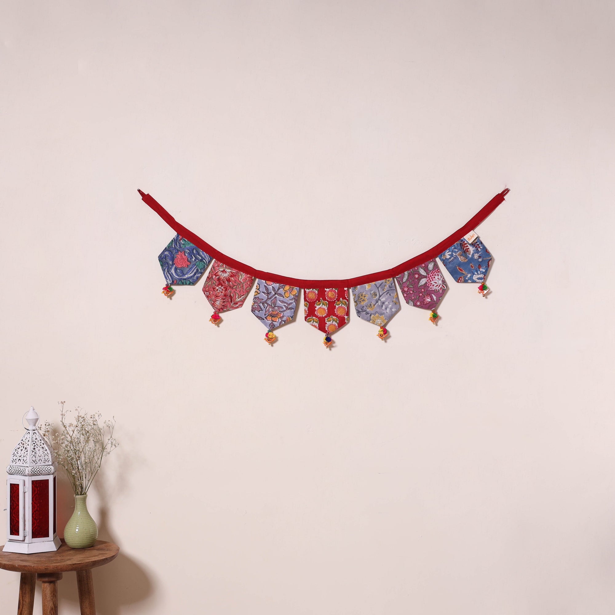 Multicolor - decorative handmade fabric toran 22