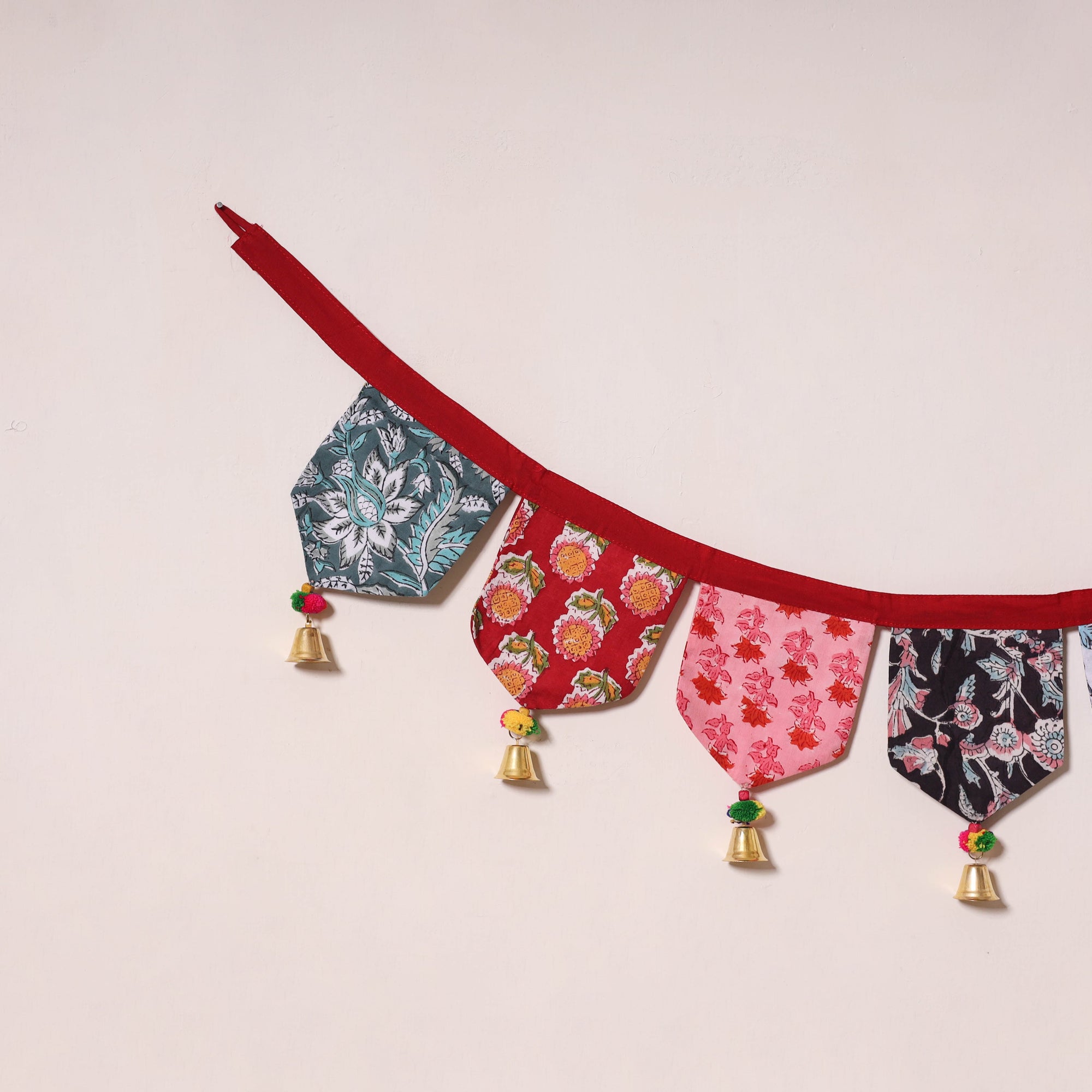 Multicolor - decorative handmade fabric toran 23