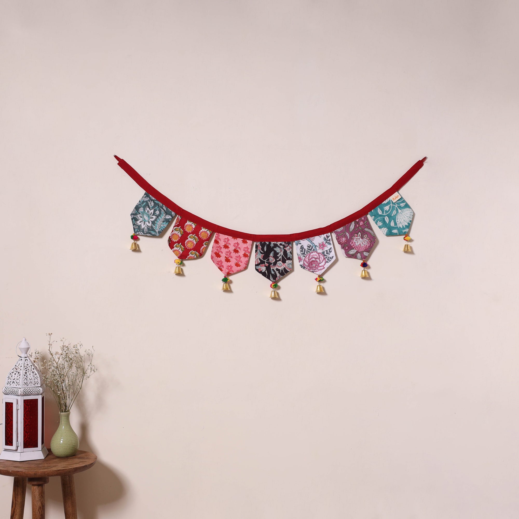 Multicolor - decorative handmade fabric toran 23