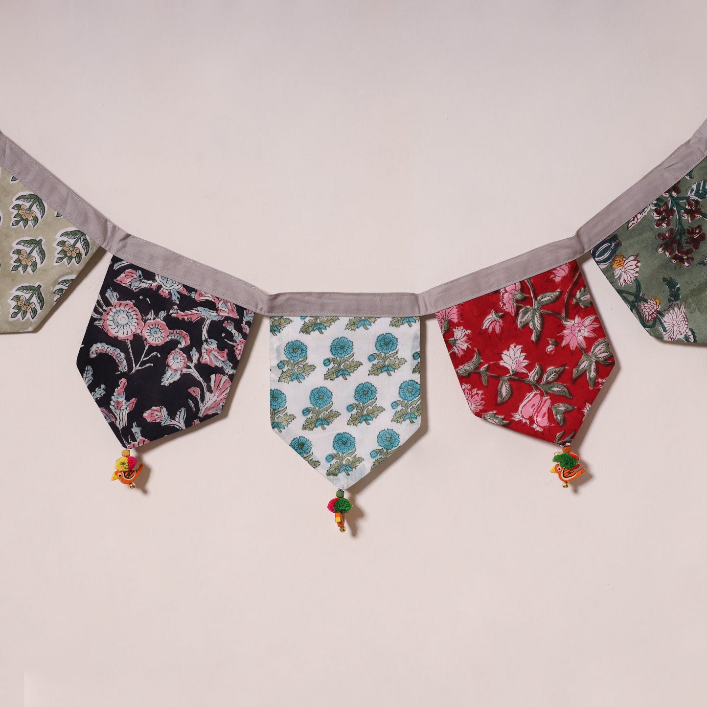 Multicolor - decorative handmade fabric toran 24