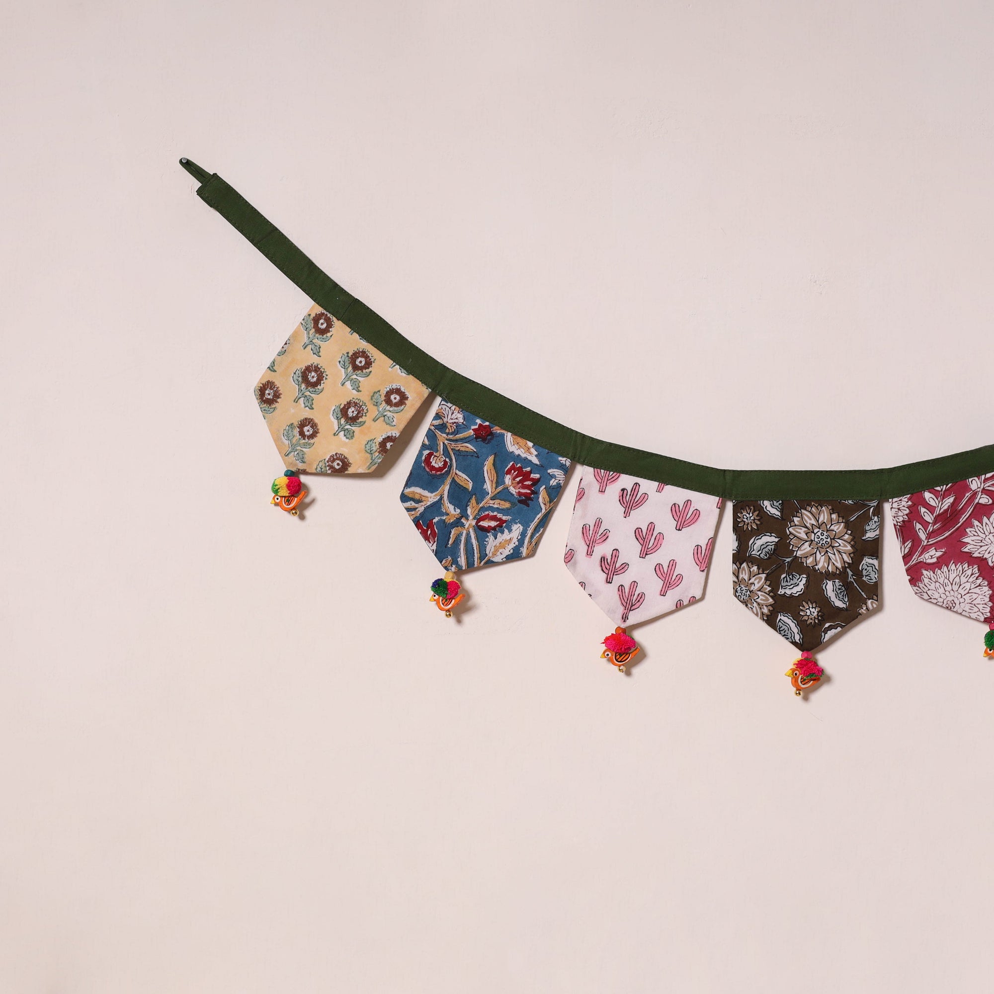 Multicolor - decorative handmade fabric toran 26