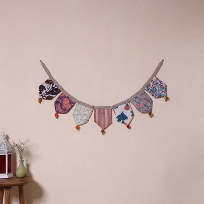 Multicolor - decorative handmade fabric toran 29