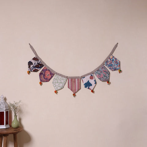 Multicolor - decorative handmade fabric toran 29