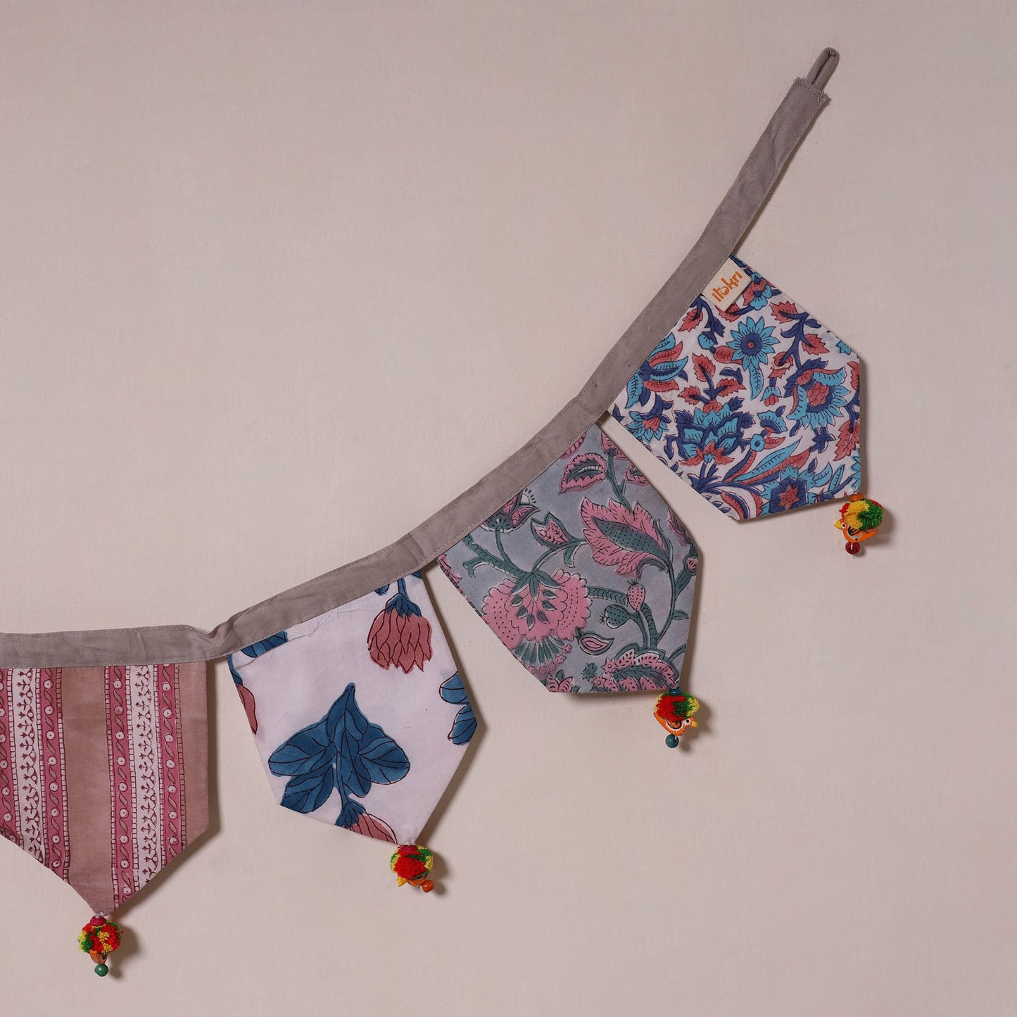 Multicolor - decorative handmade fabric toran 29