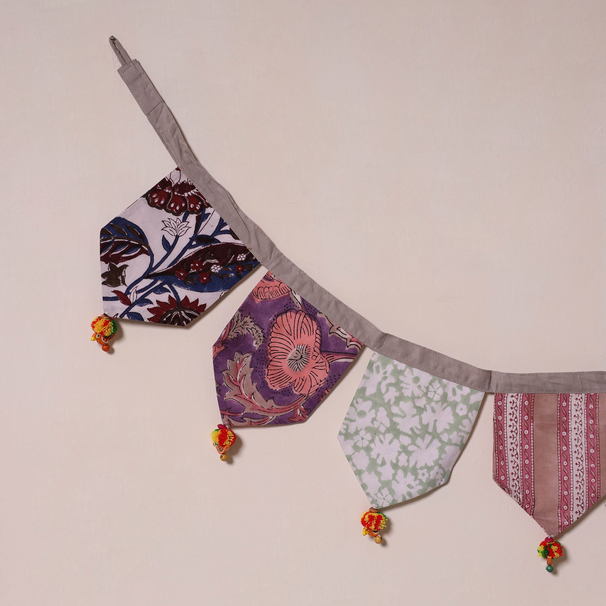 Multicolor - decorative handmade fabric toran 29