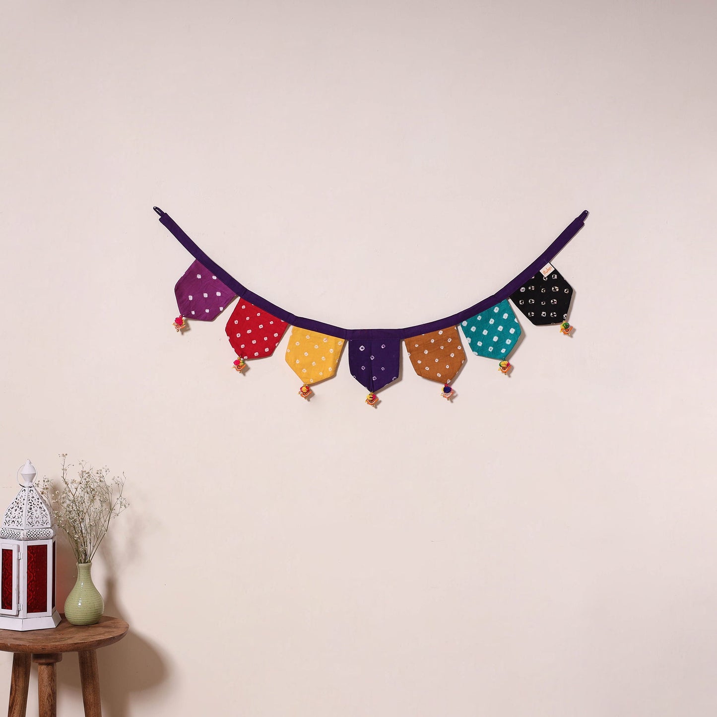 Multicolor - decorative handmade fabric toran 32