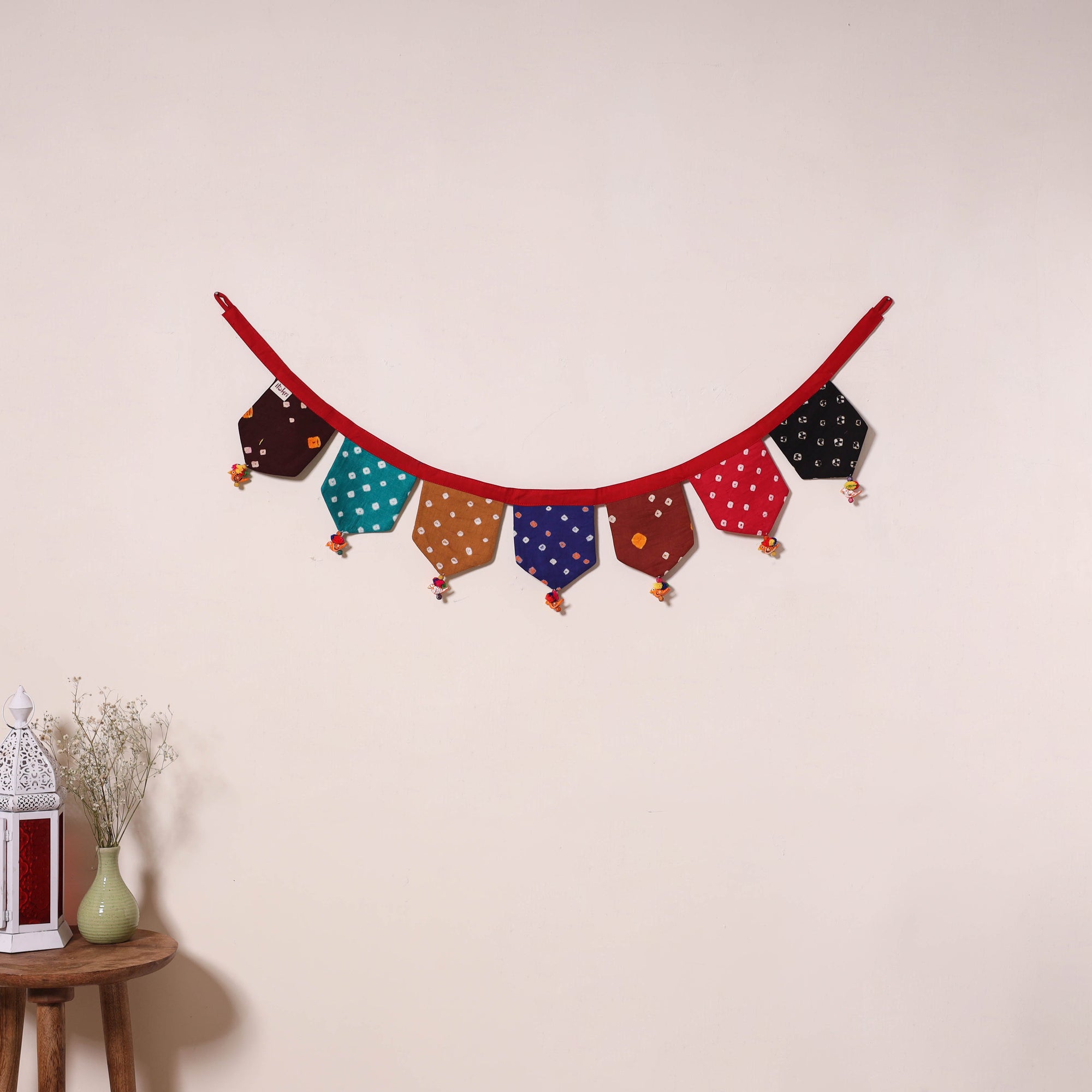 Multicolor - decorative handmade fabric toran 33