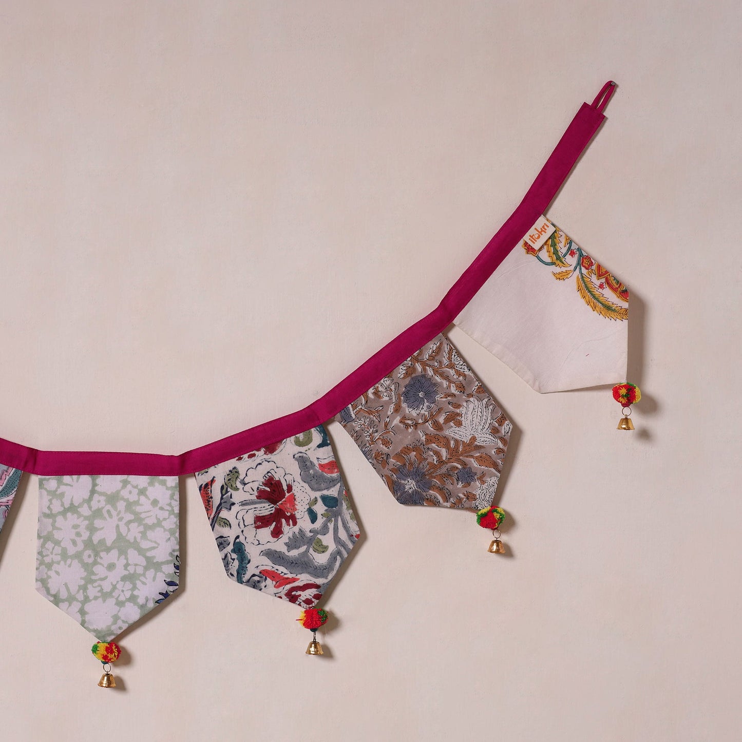 Multicolor - decorative handmade fabric toran 34