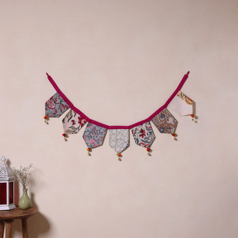 Multicolor - decorative handmade fabric toran 34