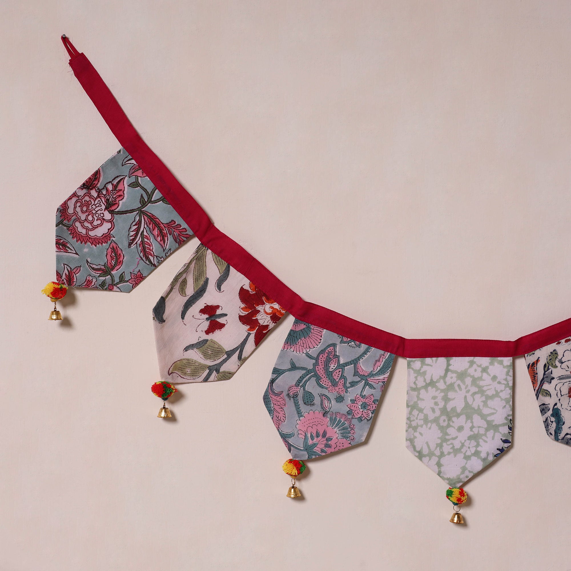 Multicolor - decorative handmade fabric toran 34